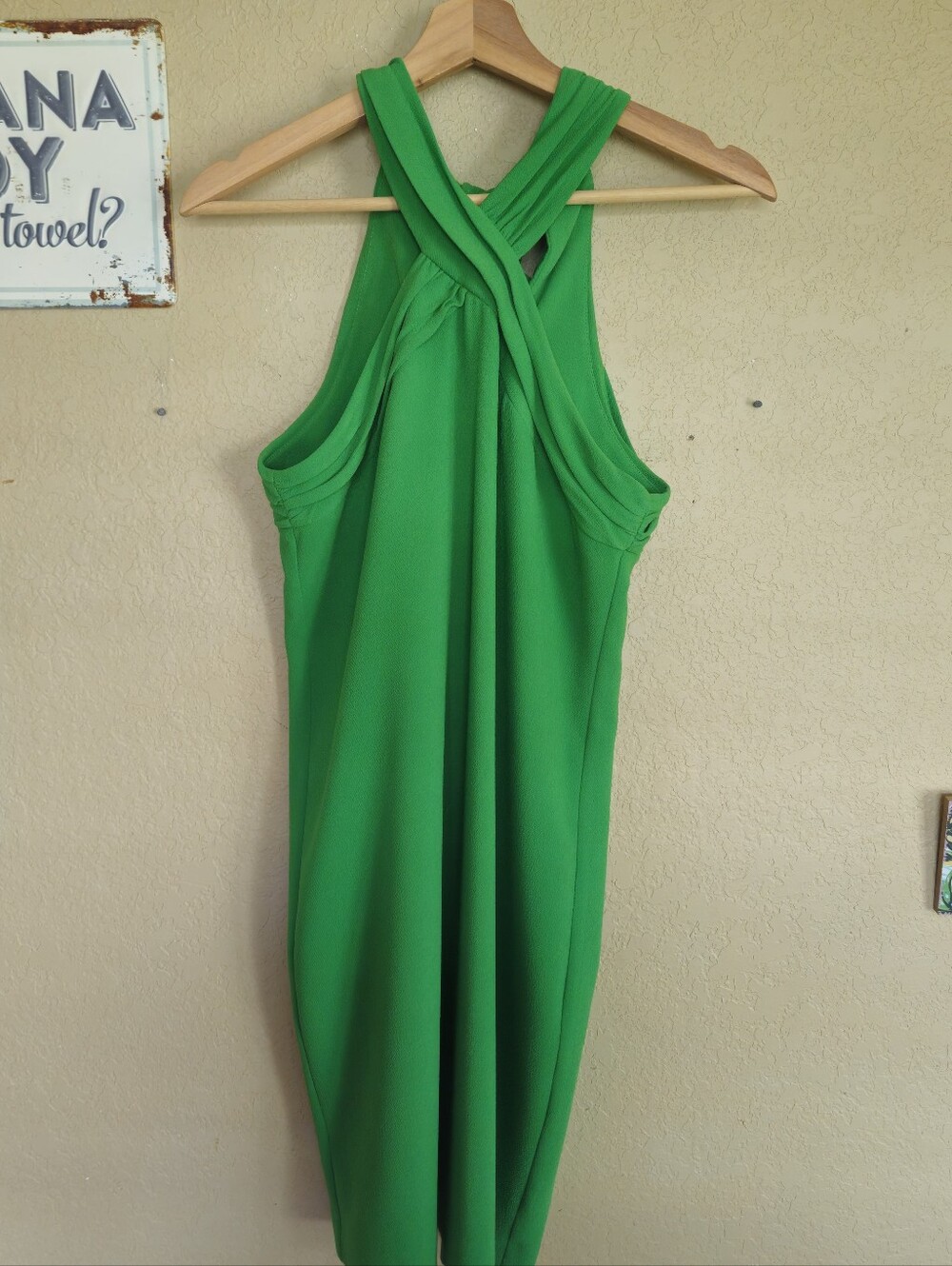 Trina Turk Size 0 New Kelly Green Mini Dress Resort Coastal Preppy